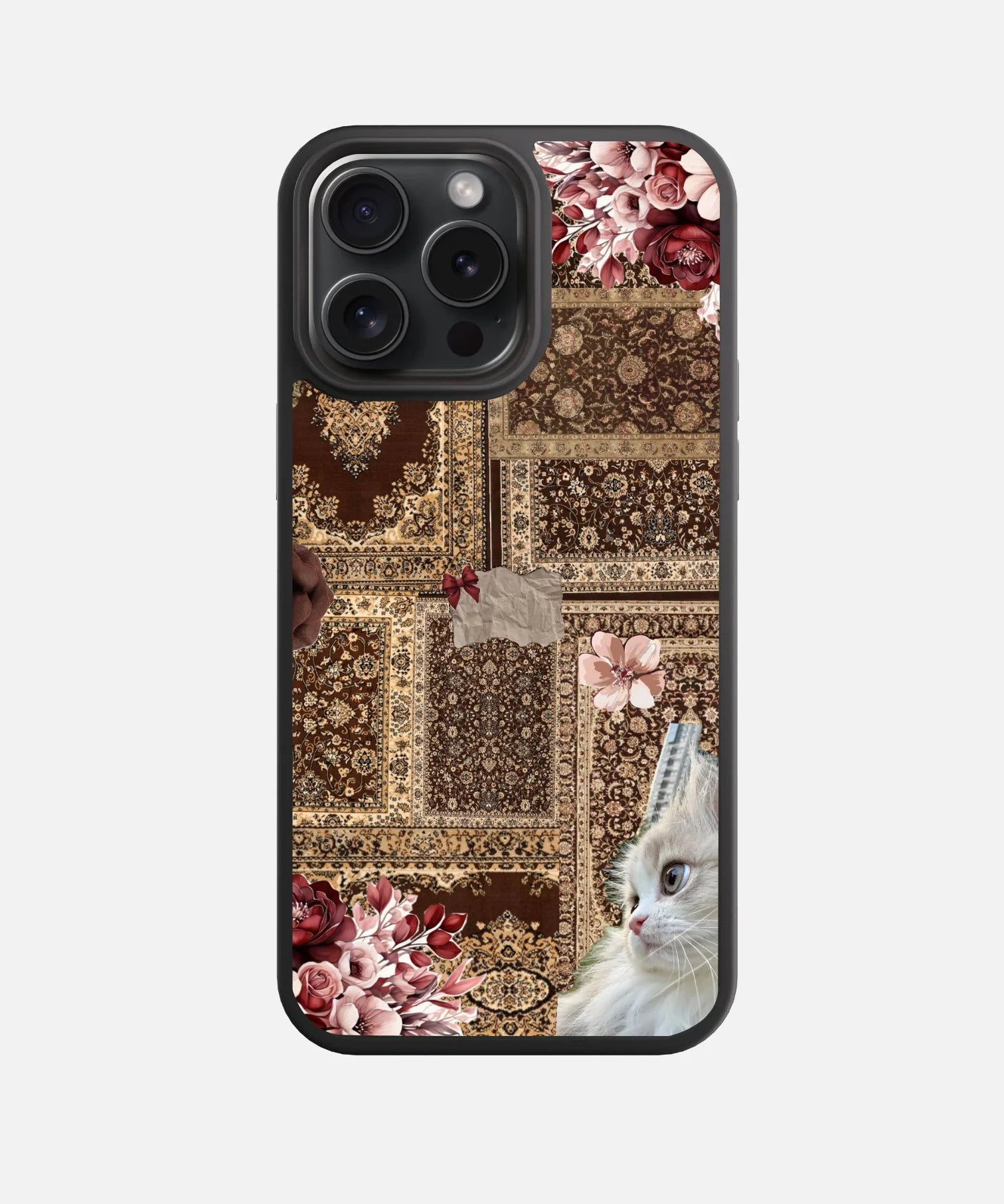 Vintage Whiskers Glass Phone Case