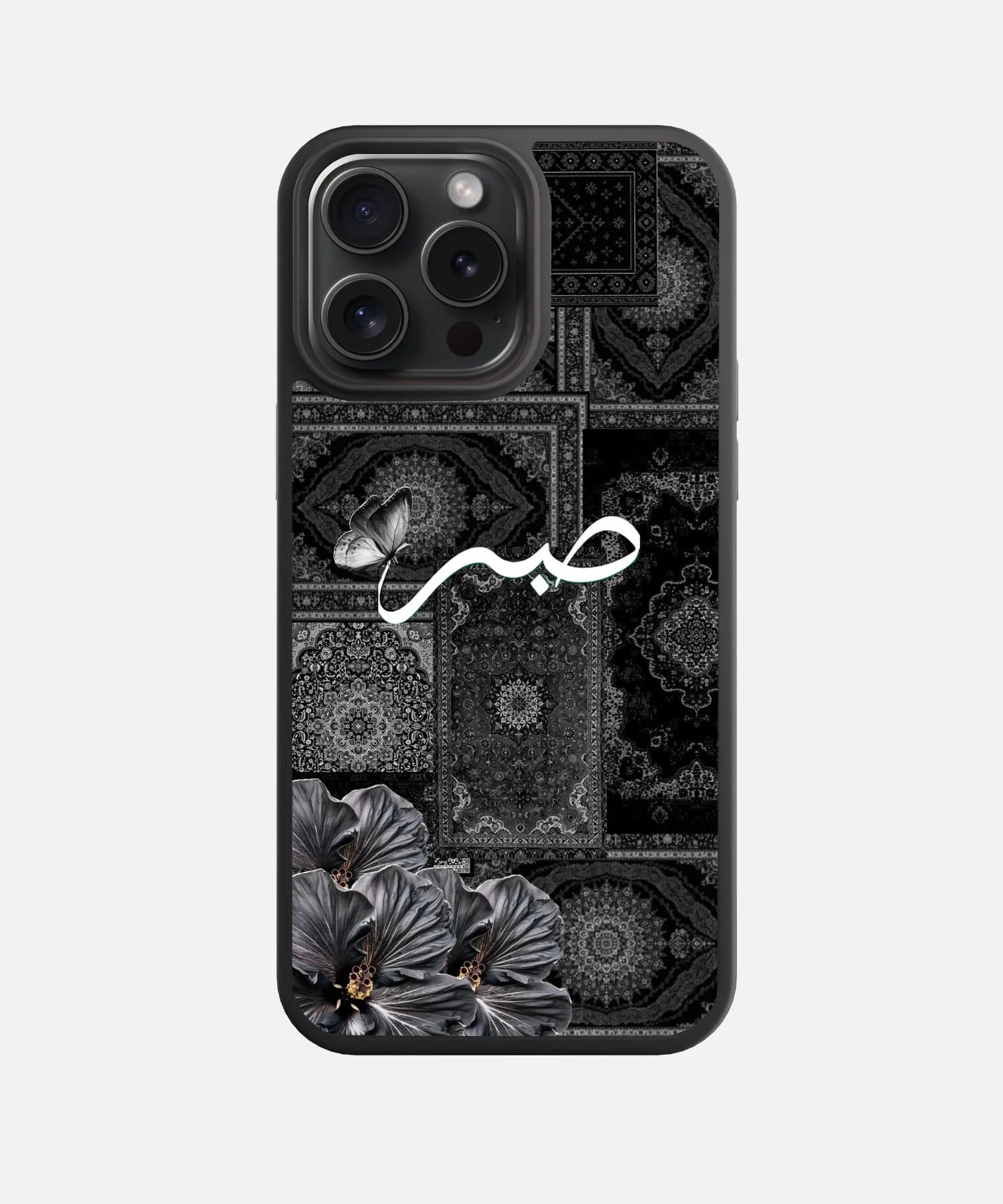 Shadow Petals Glass Phone Case
