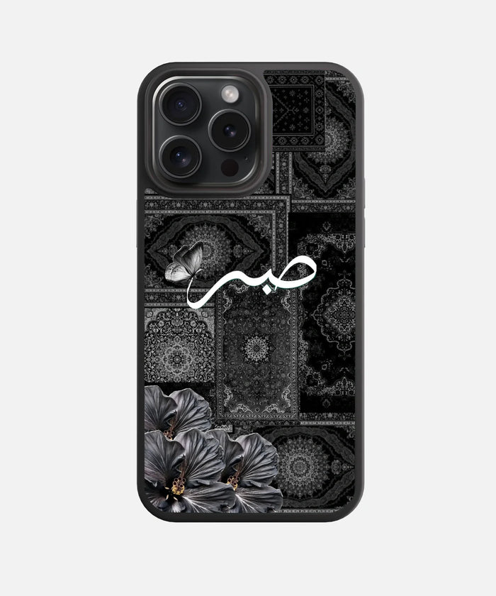 Shadow Petals Glass Phone Case