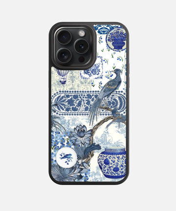 Sapphire Songbird Glass Phone Case