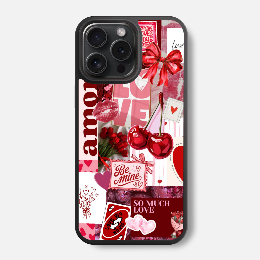 Sweetheart Collage Glass Phone Case