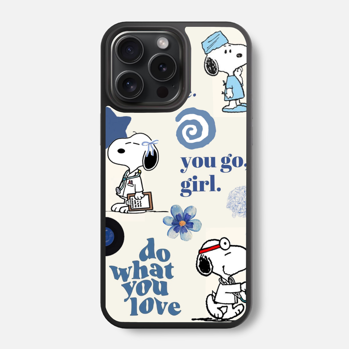 Doctor Beagle Glass Phone Case