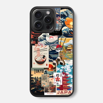 Retro Japan Glass Phone Case