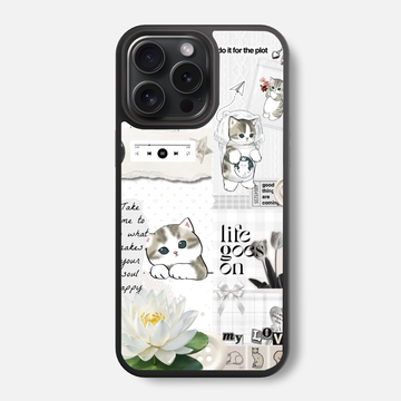 Plot Twist Kitty Glass Phone Case