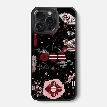 BTS Army Blossom Glass Phone Case
