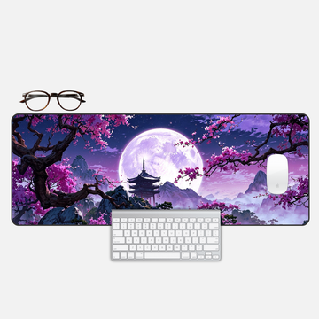 Sakura After Dark Desk Mat and Gaming Mouse Pad
