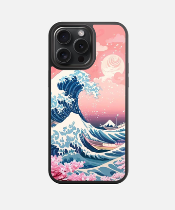 Sakura Tide Glass Phone Case