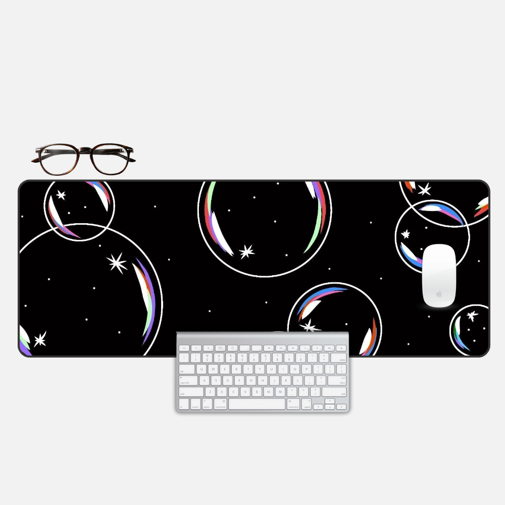 Cosmic Pop Desk Mat and Gaming Mouse Pad