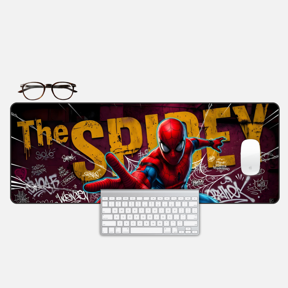 The Spidey Desk Mat and Gaming Mouse Pad