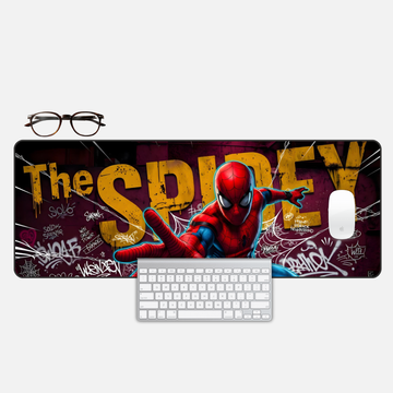 The Spidey Desk Mat and Gaming Mouse Pad