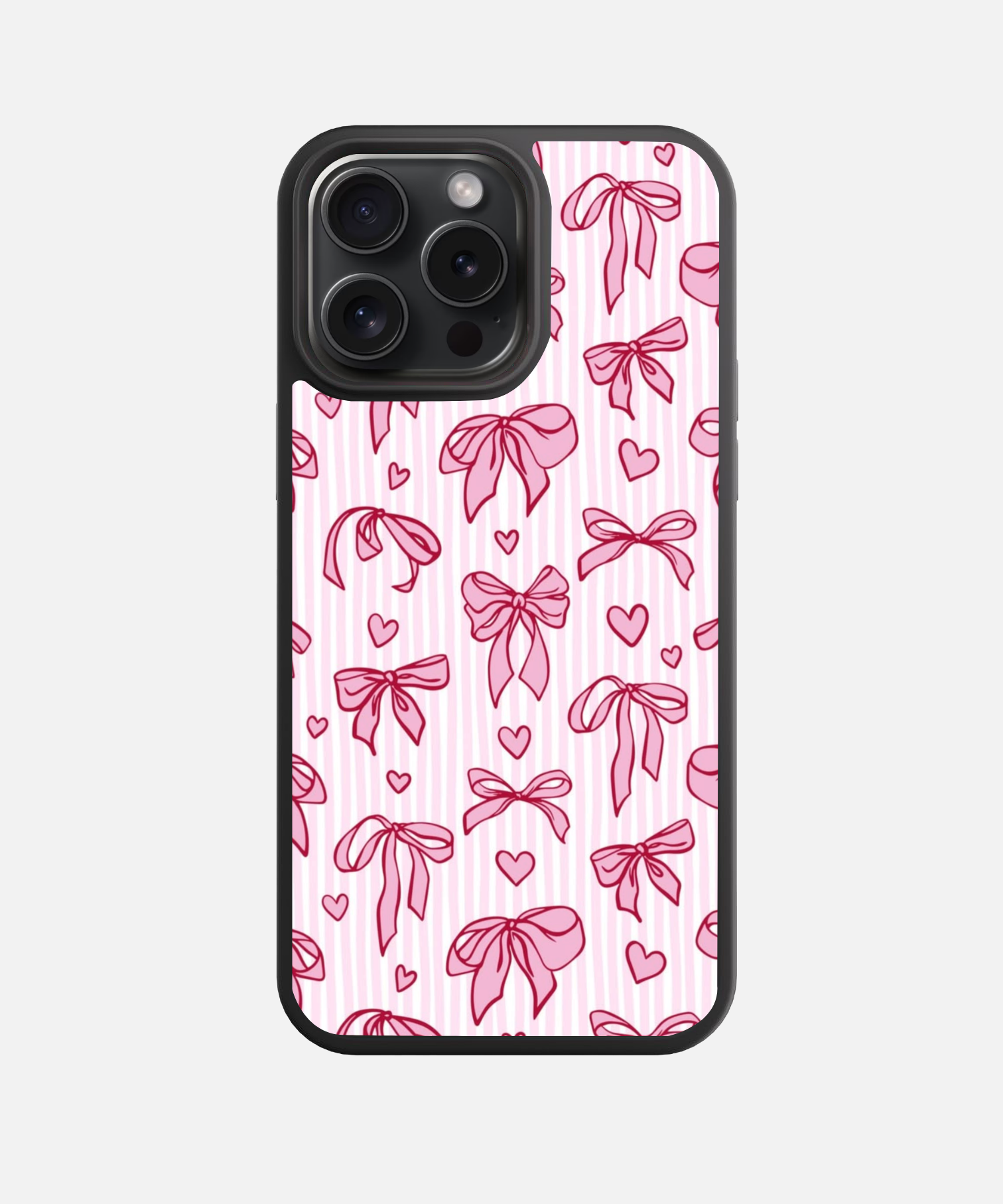 Preppy Bows Glass Phone Case