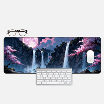 Kyoto Nightfall Desk Mat and Gaming Mouse Pad
