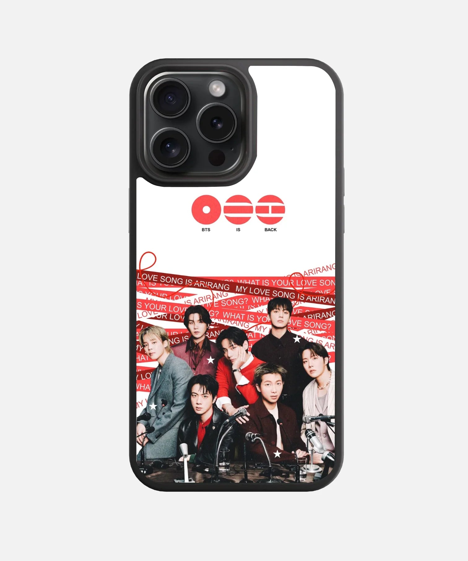 BTS: Uncensored Arirang Glass Phone Case