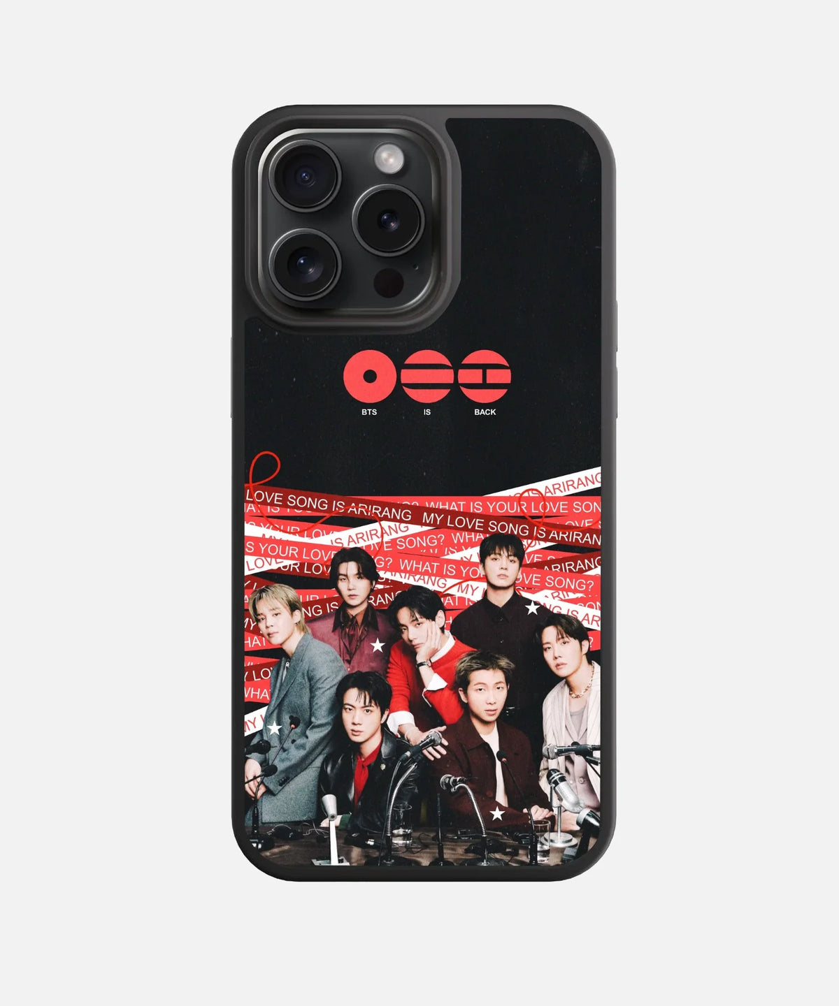 BTS: Uncensored Arirang Glass Phone Case