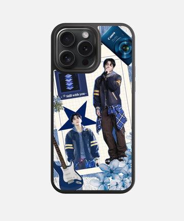 Still With JK Collage Glass Phone Case