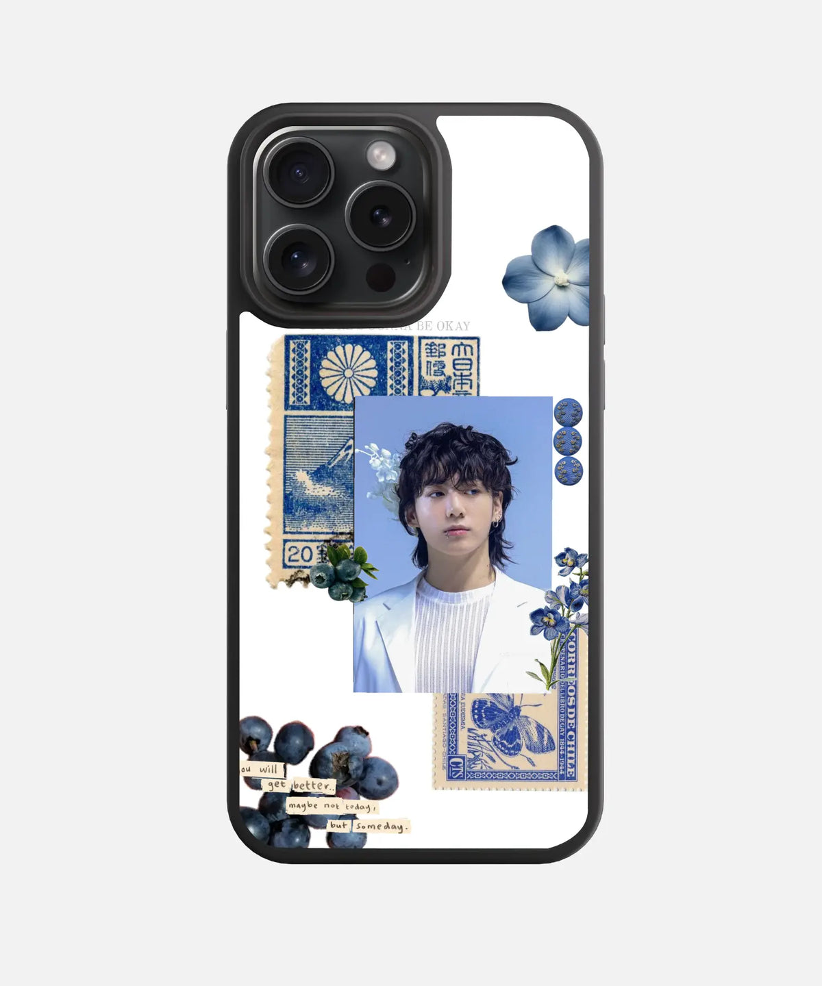 Serene Jungkook Glass Phone Case