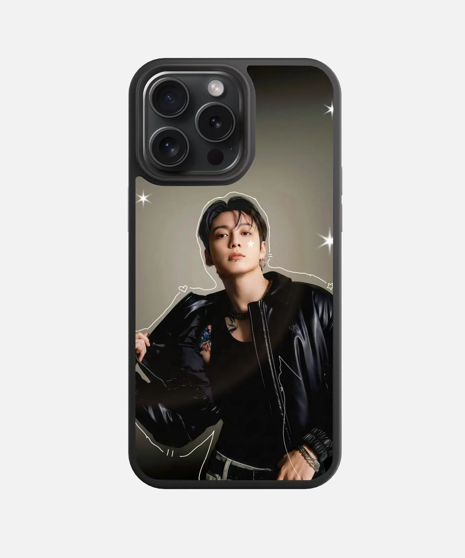 Starlit Silhouette Glass Phone Case