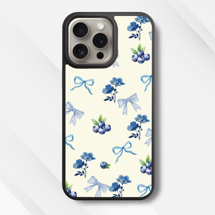 Bow & Berry Bloom Glass Phone Case