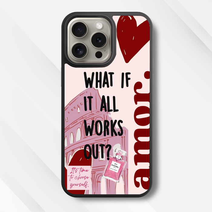The Amore Amulet Glass Phone Case