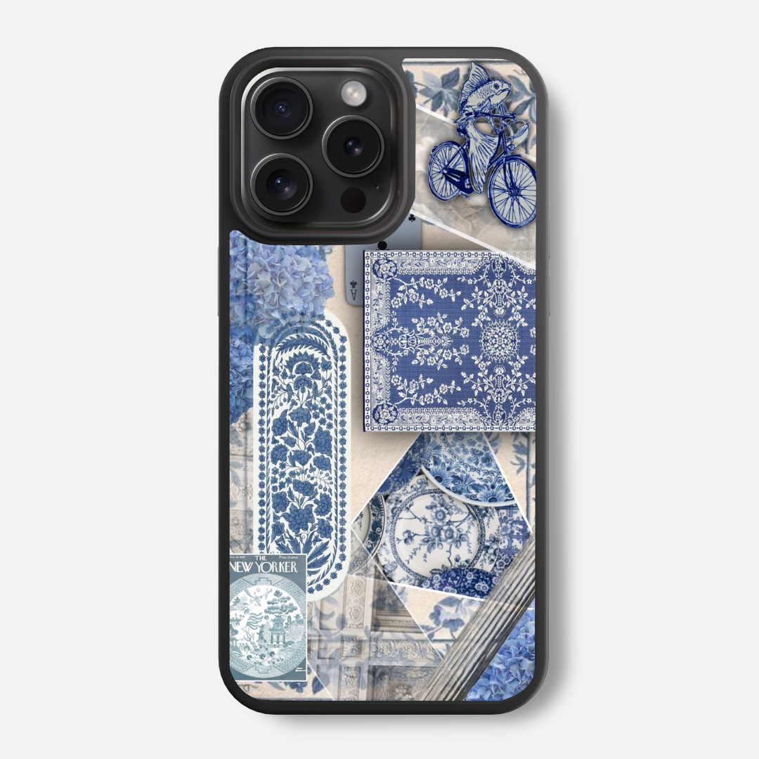 Surreal Blues Glass Phone Case