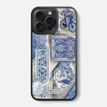 Surreal Blues Glass Phone Case