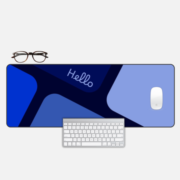 Say Hello Desk Mat and Gaming Mouse Pad