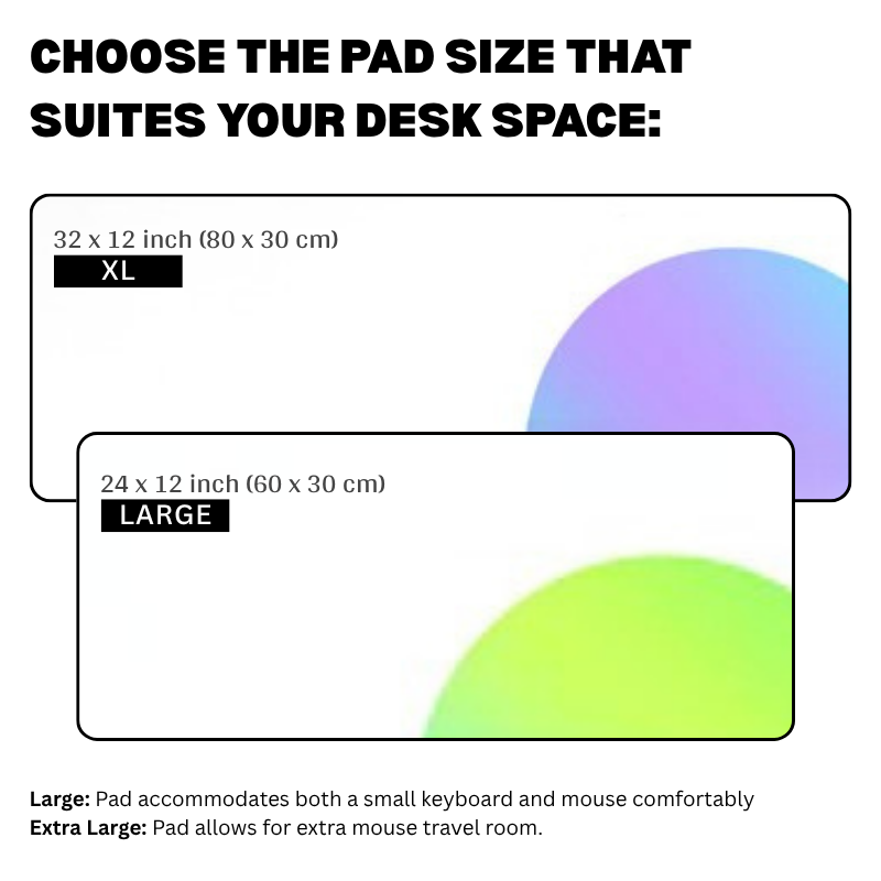 Cosmic Pop Desk Mat and Gaming Mouse Pad