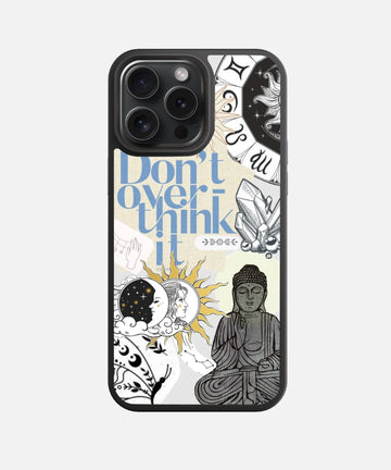 Overthink Less Collage Glass Phone Case