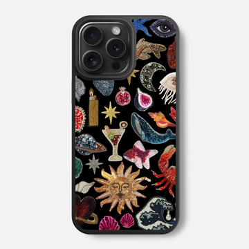 Vintage Mosaic Collage Glass Phone Case