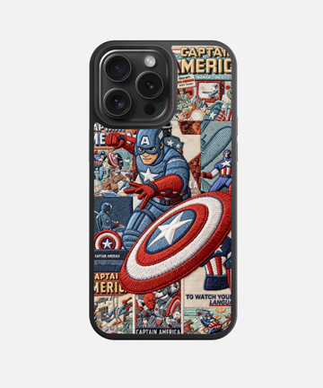 Cap America Pride Glass Phone Case