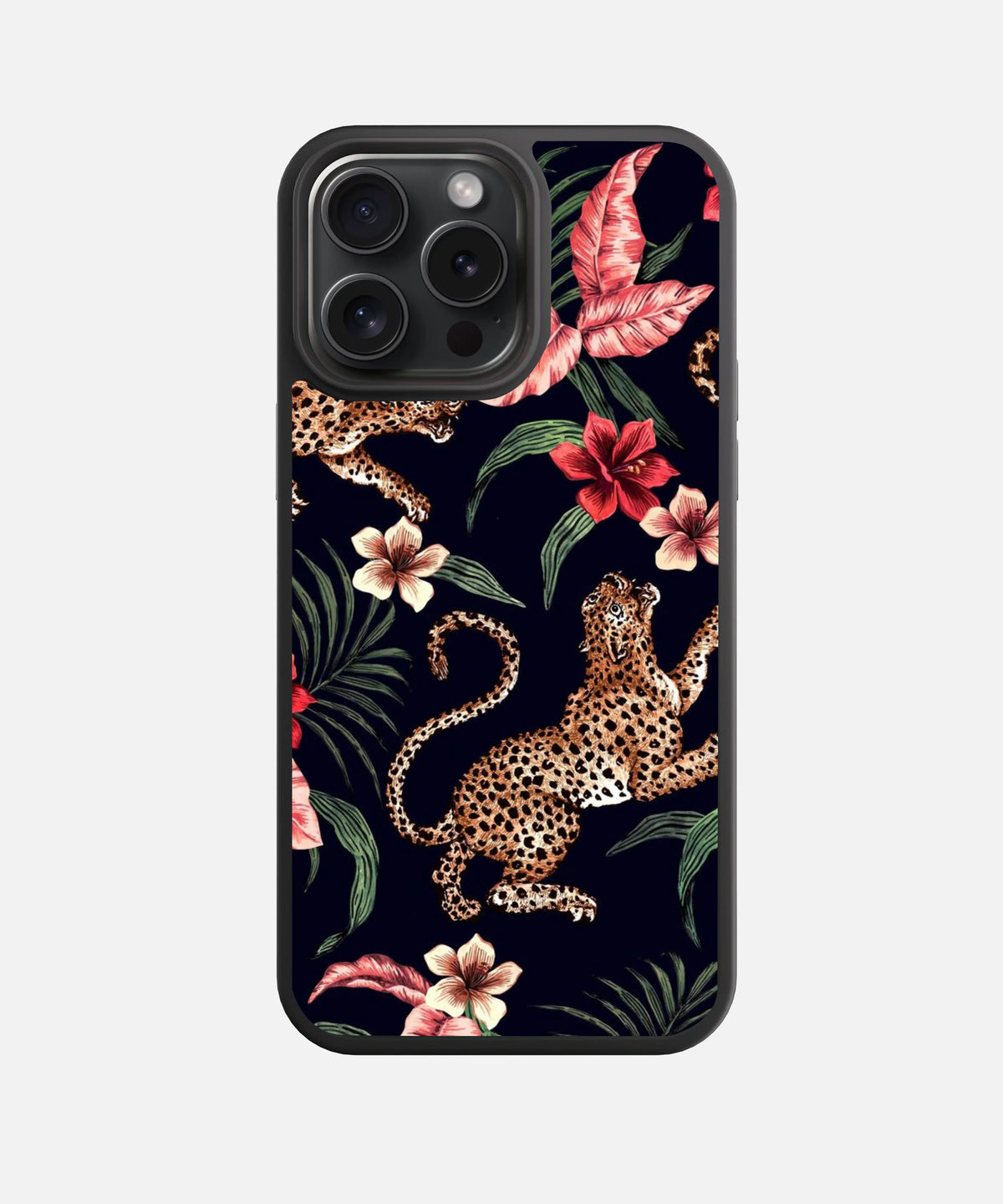 Jungle Chic Design Glass Phone Case