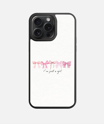 Just a Girl Glass Phone Case