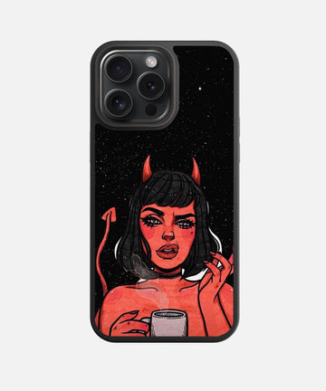 Demon Diva Glass Phone Case