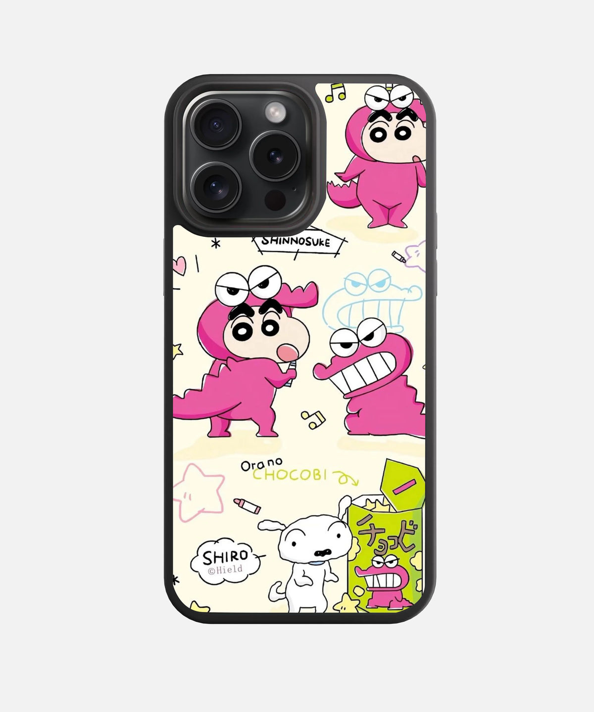 Shinchan Chocobi Glass Phone Case