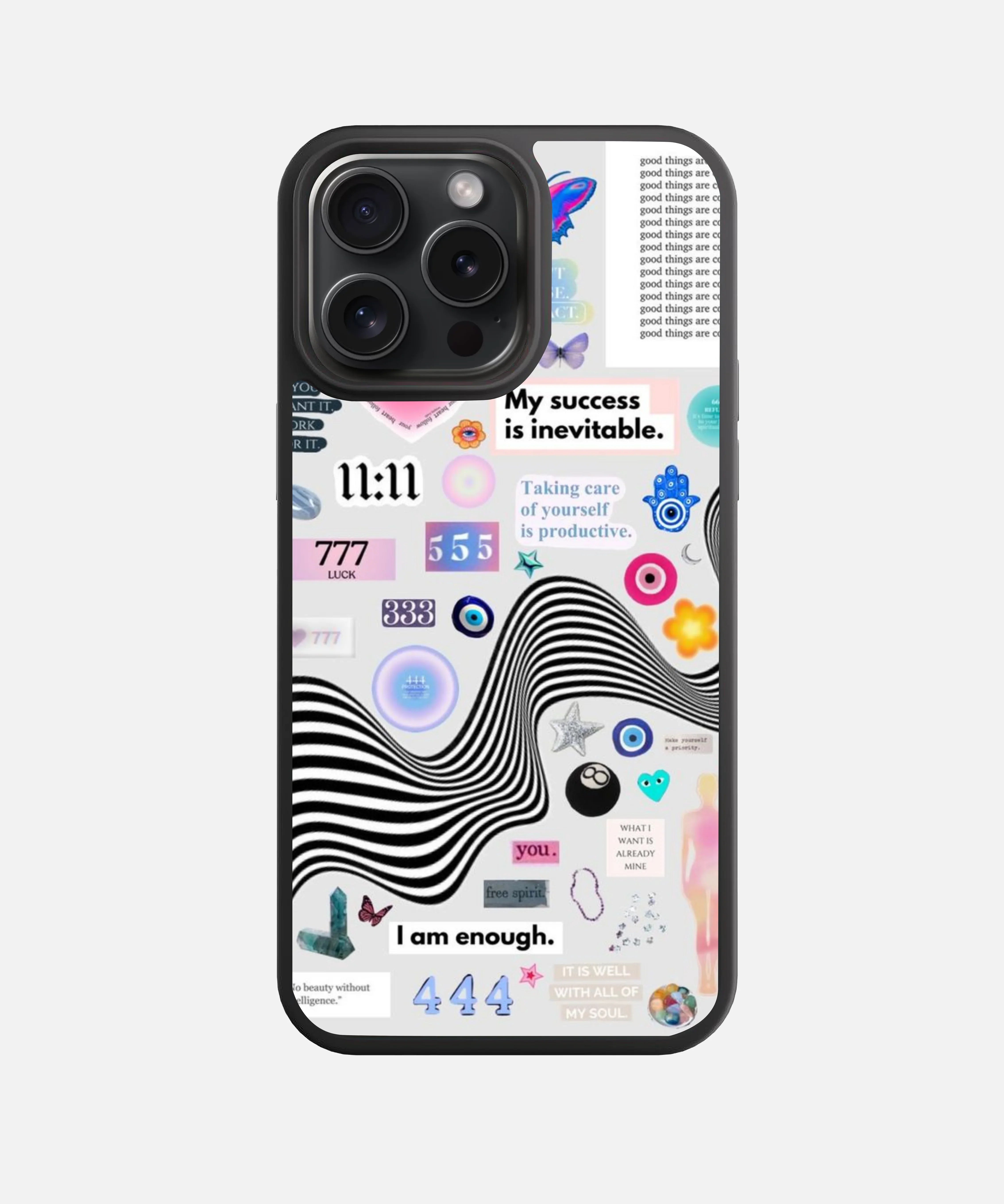 I'm Enough Glass Phone Case