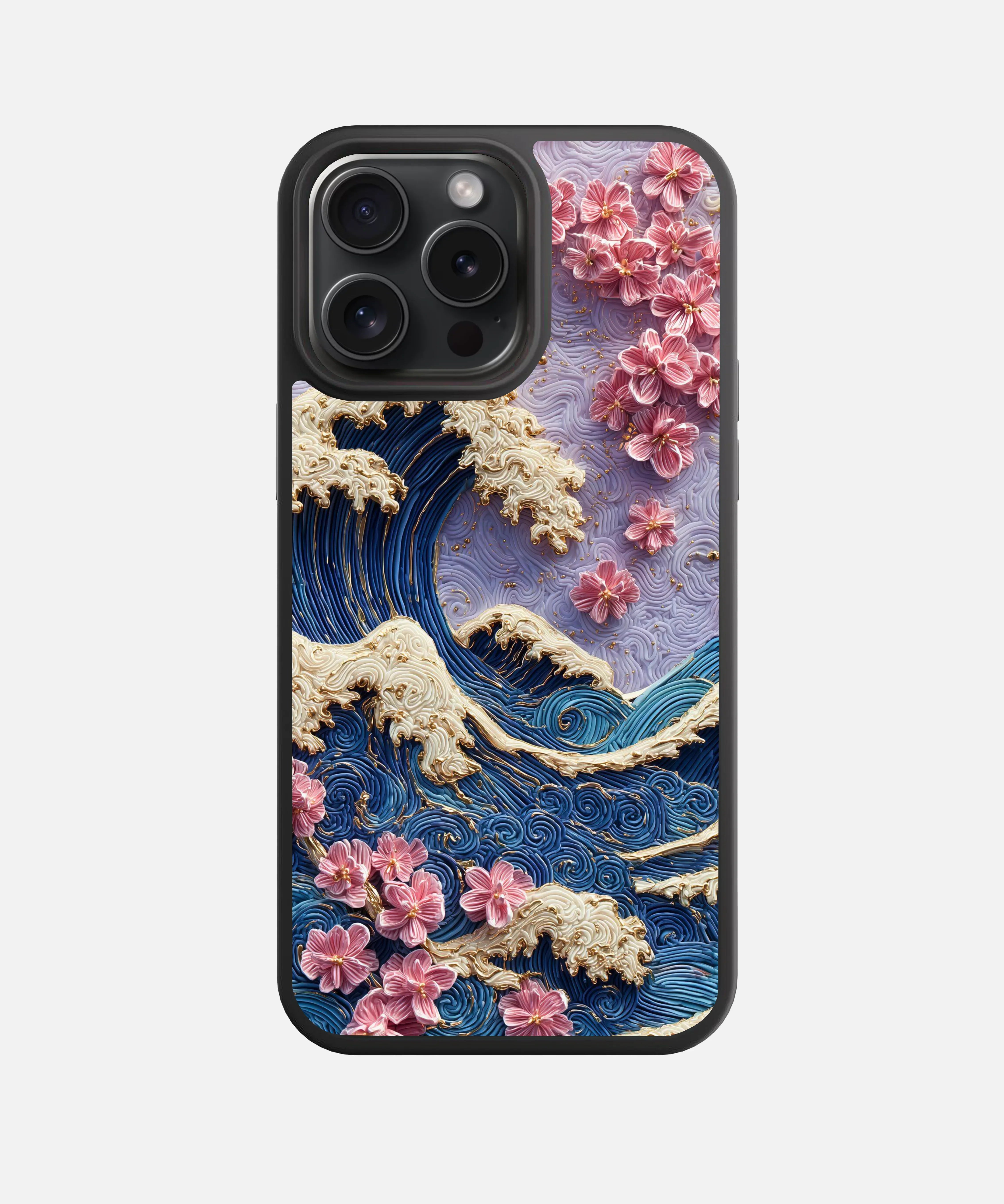 Cherry Wave Glass Phone Case