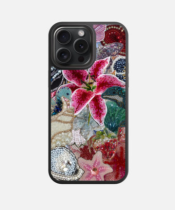 Abalone Adornment Glass Phone Case