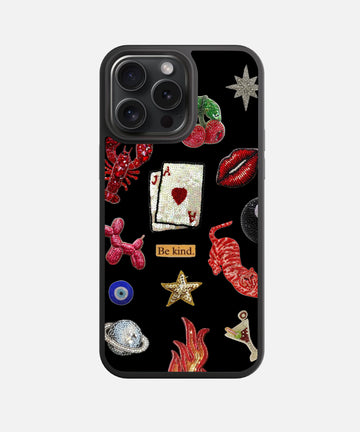 Colorful Chaos Glass Glass Phone Case