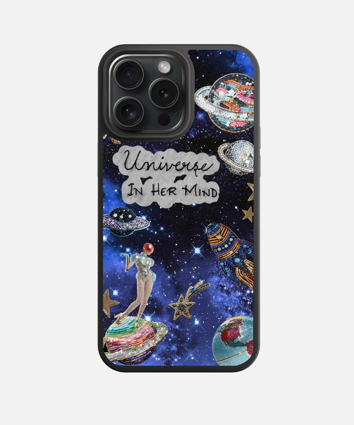 Universe In Her Mind Glass Phone Case