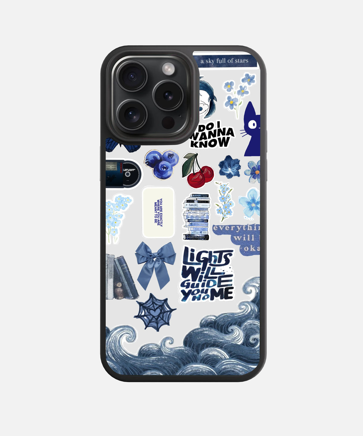 Indigo Night Sky Glass Phone Case