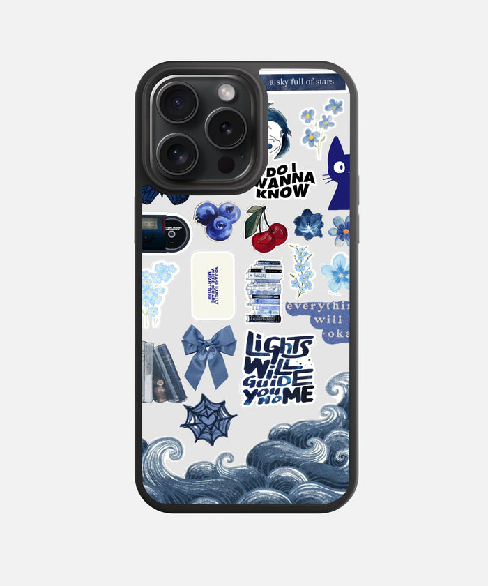 Indigo Night Sky Glass Phone Case