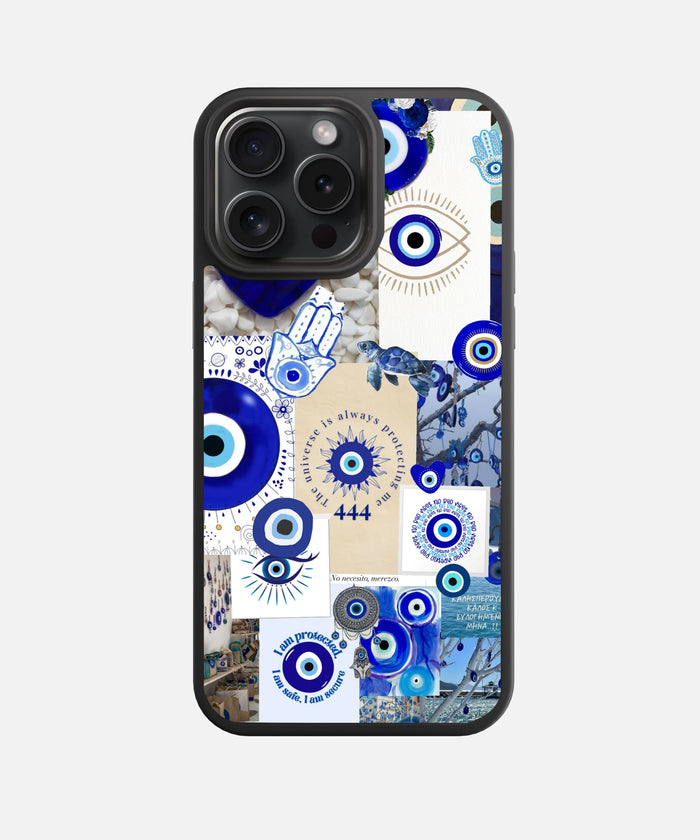 Hamsa & Evil Eye Glass Phone Case