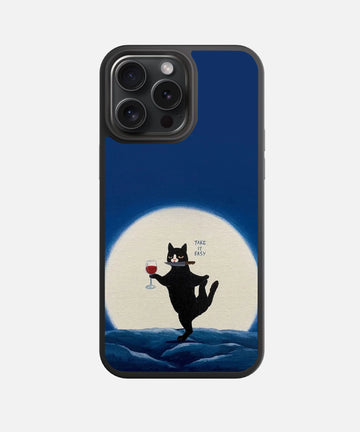 Cat Wine Glass Phone Case