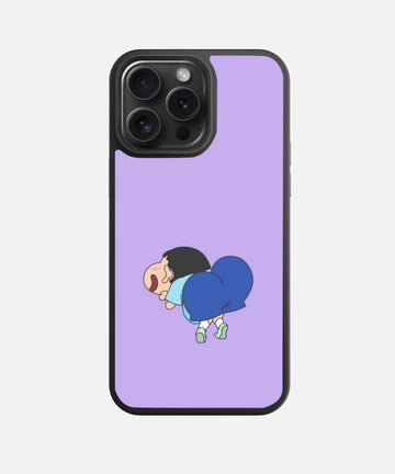 Crayon Shin-chan Pose Glass Phone Case