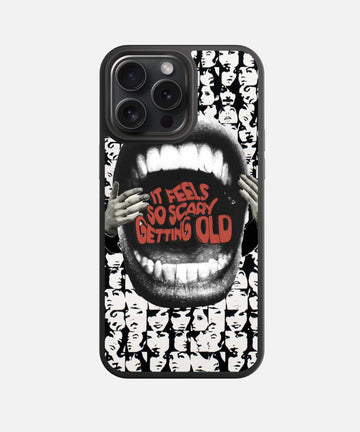 Crowd of Faces Glass Phone Case