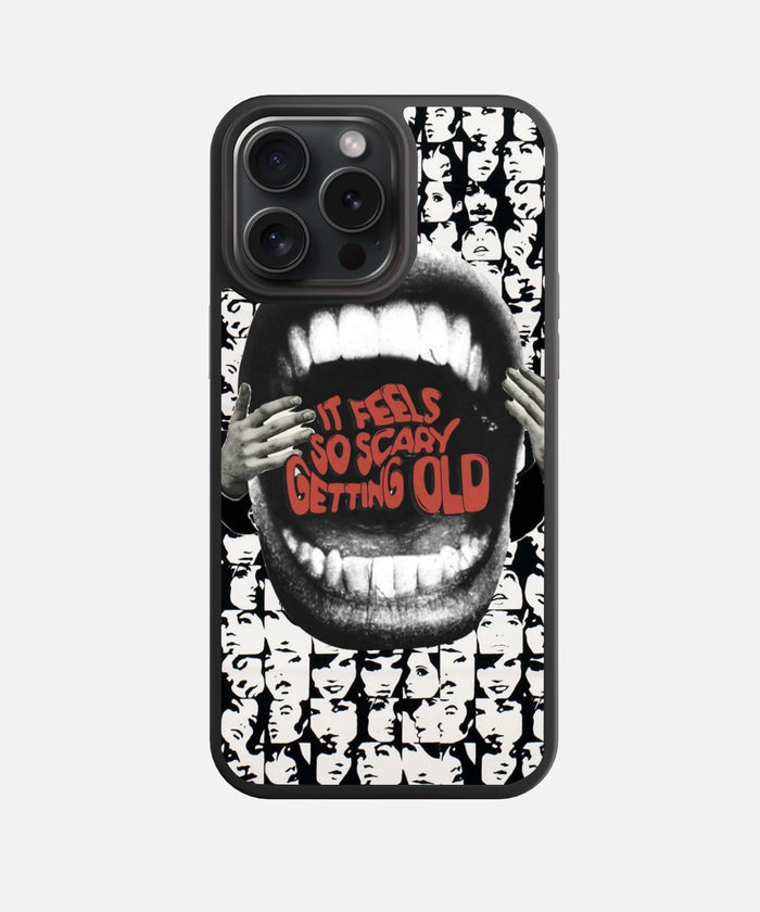 Crowd of Faces Glass Phone Case