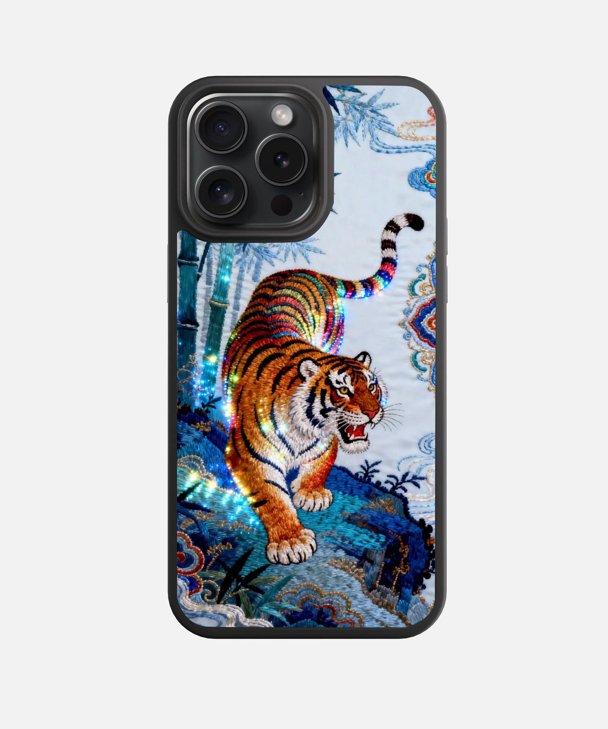 Bengal Bloom Glass Phone Case