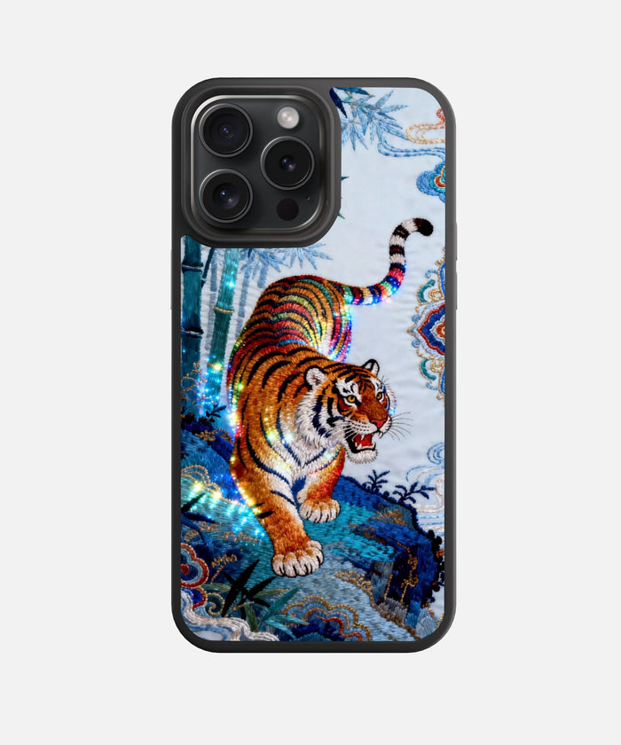 Bengal Bloom Glass Phone Case