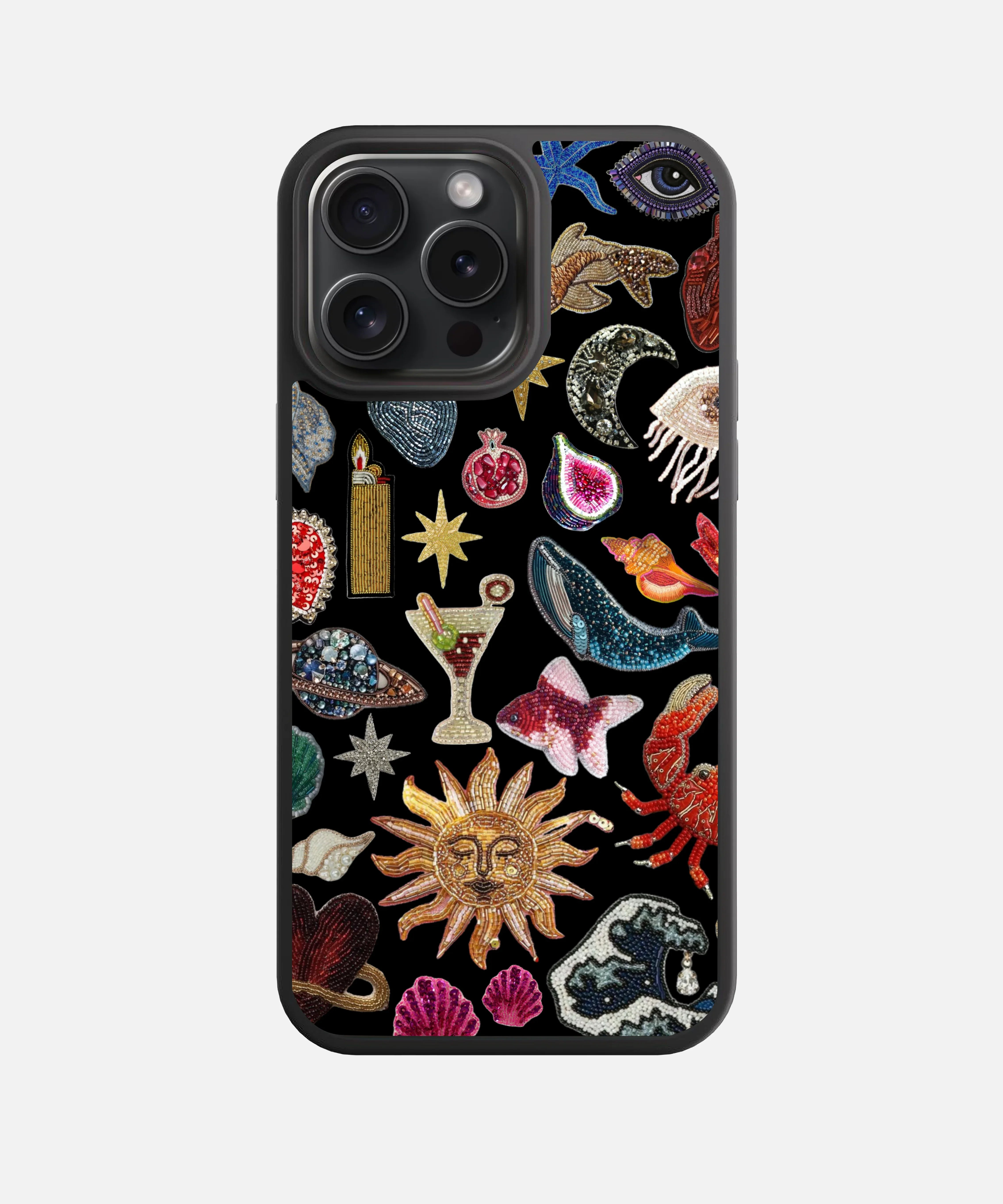 Vintage Mosaic Collage Glass Phone Case