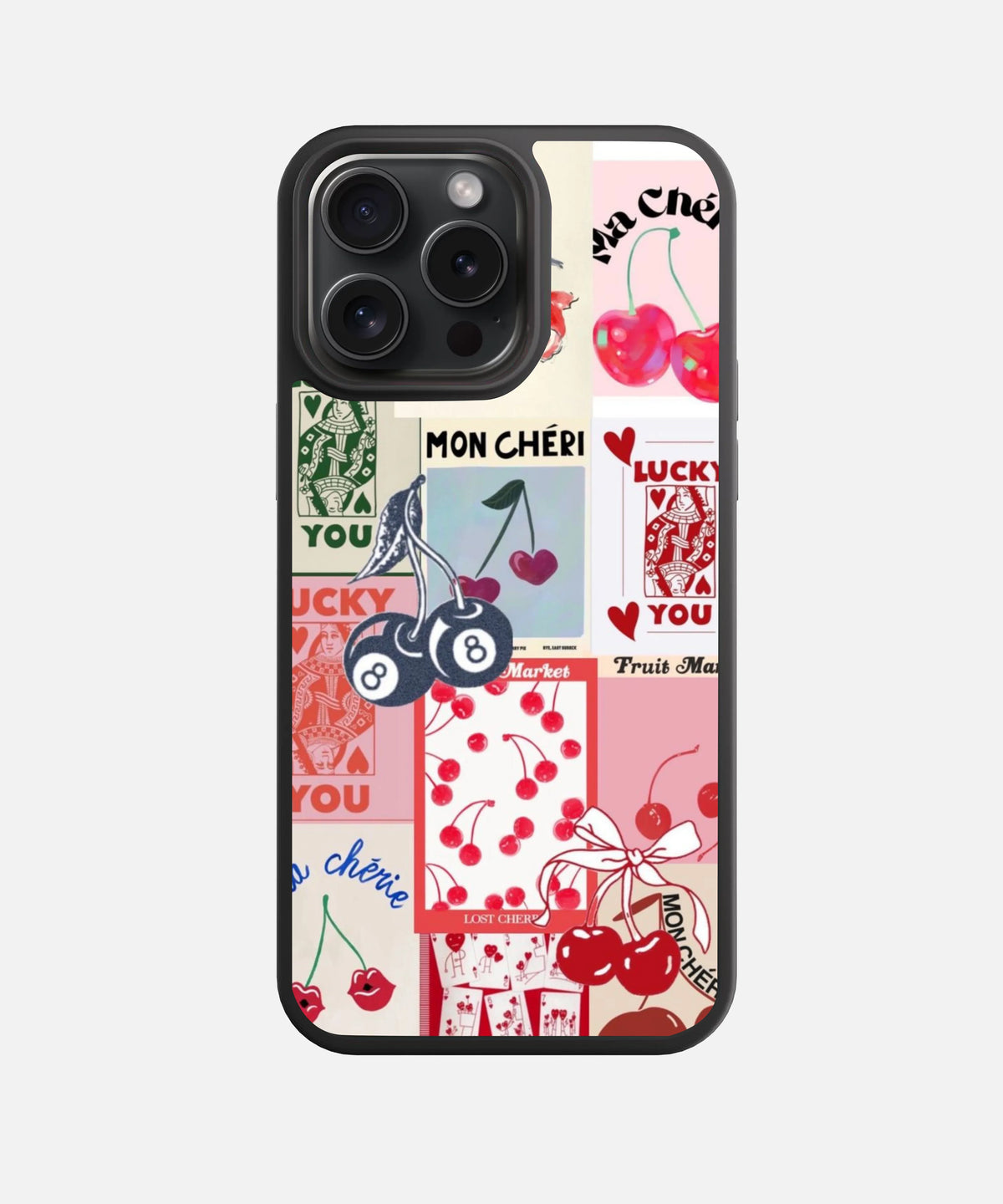 Cherry Jubilee Glass Phone Case